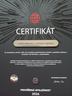 Prověřená společnost 2026